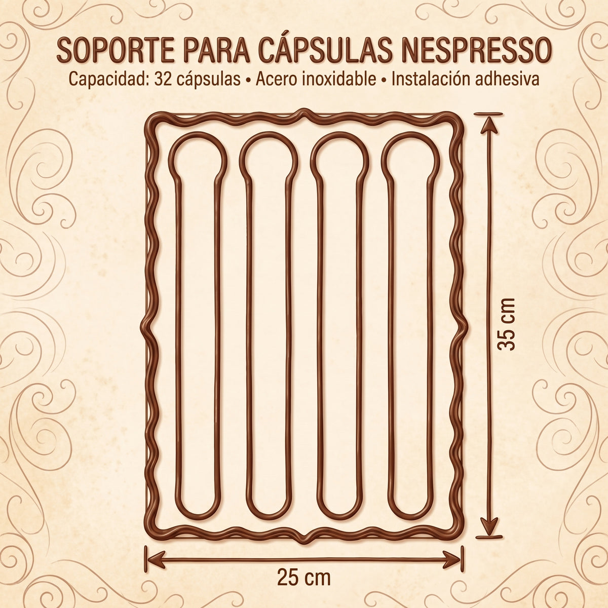 Porta cápsulas de pared Nespresso
